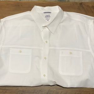 XXL IZOD Saltwater White Button Down